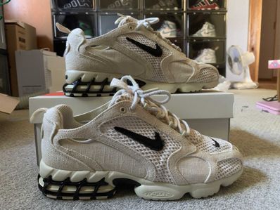 Stussy × Nike Air Zoom Spiridon CG 2 "Fossil/Black"