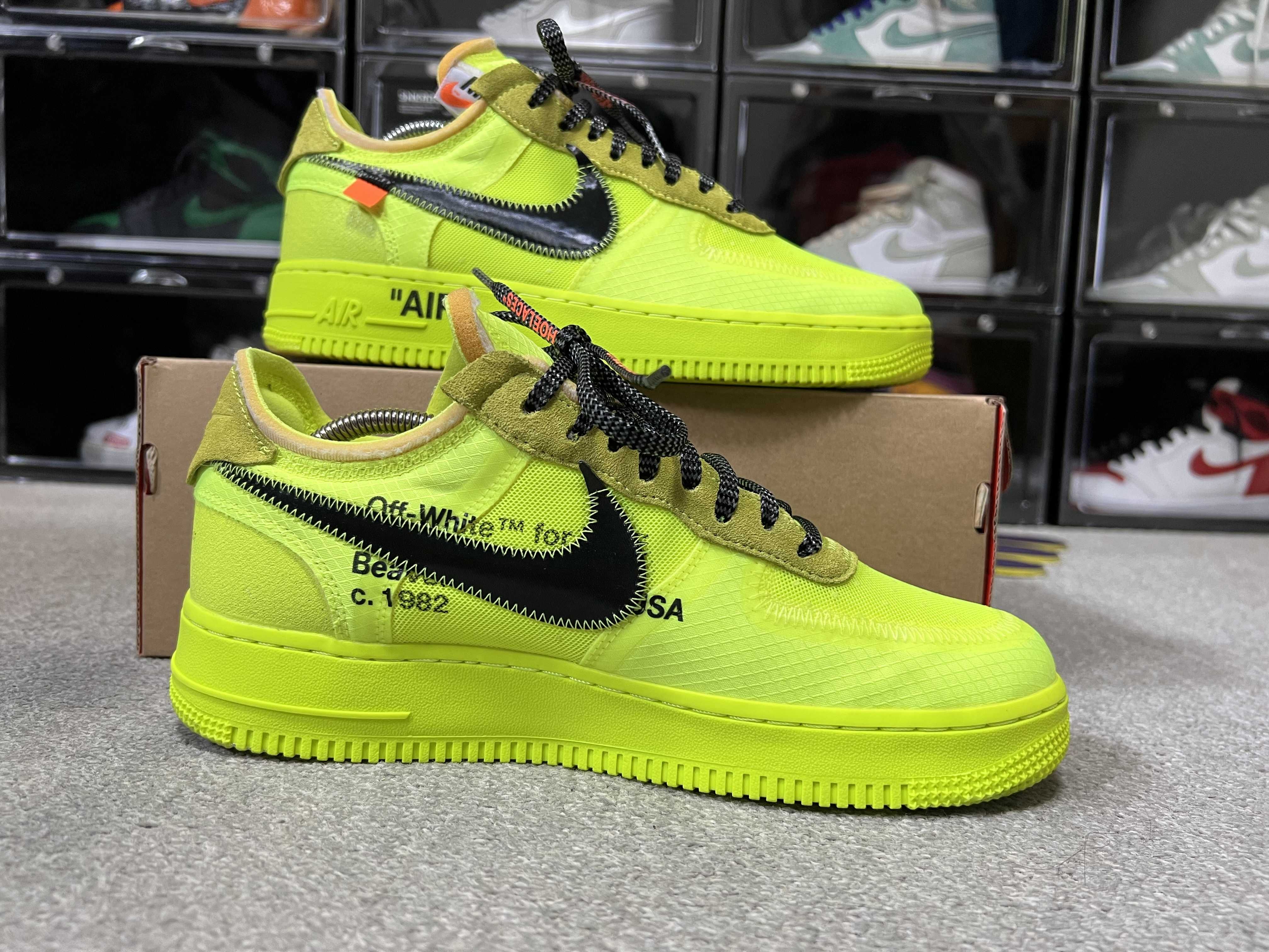 Off-White × Nike Air Force 1 Low "Volt"