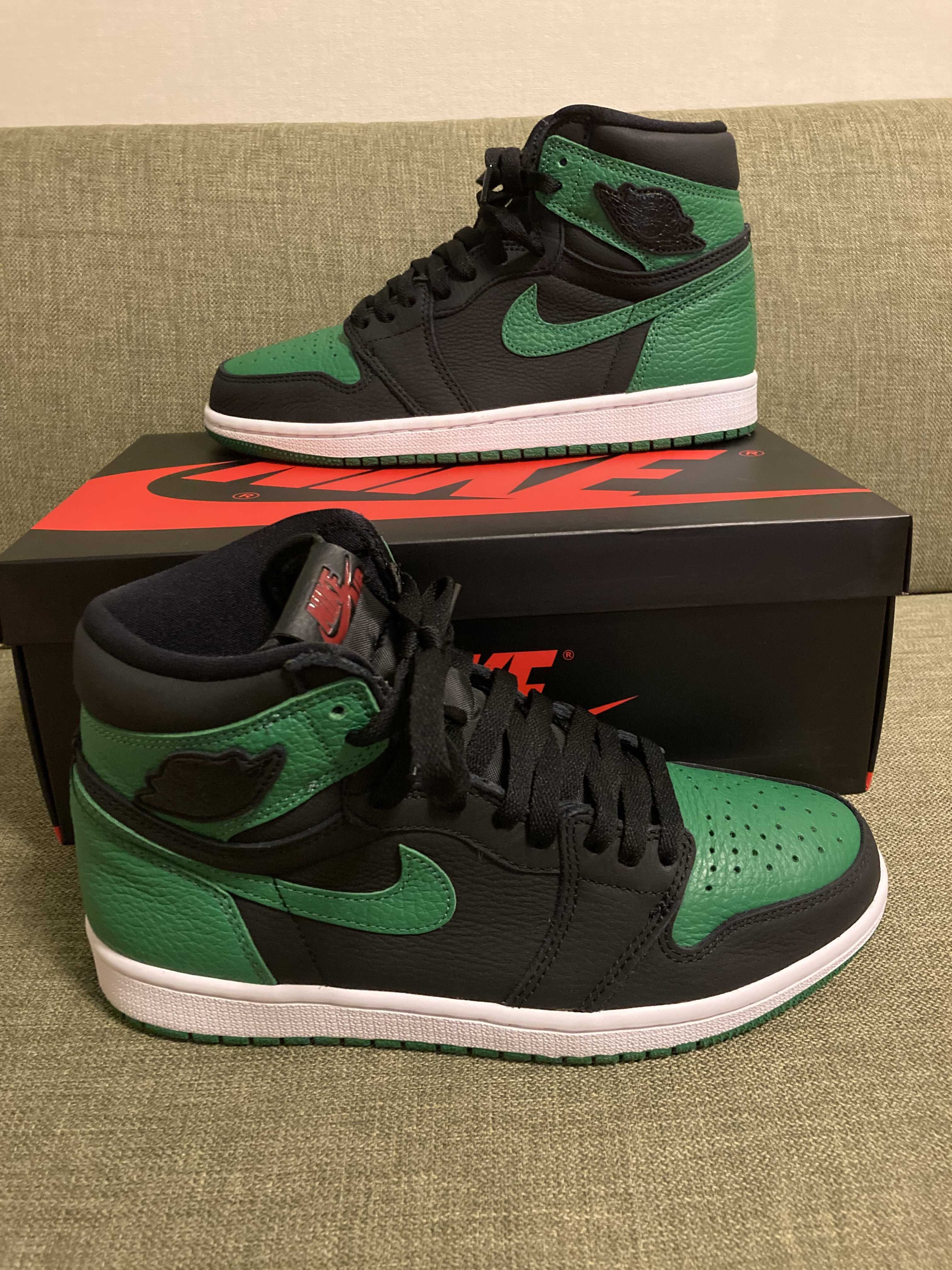 Nike Air Jordan 1 Retro High OG "Black/Pine Green" (2020)