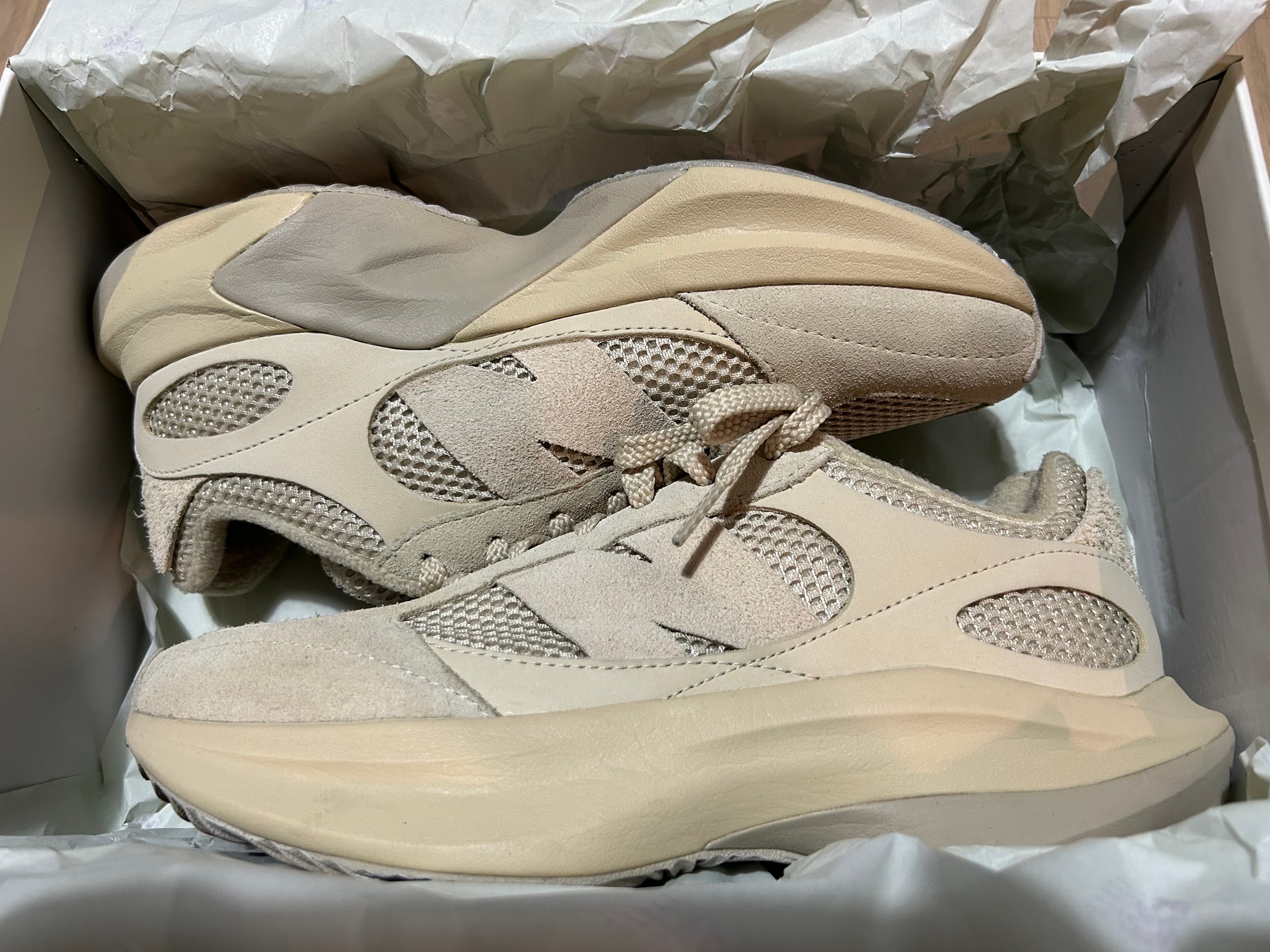 AURALEE × New Balance Warped Runner "Light Green Beige"