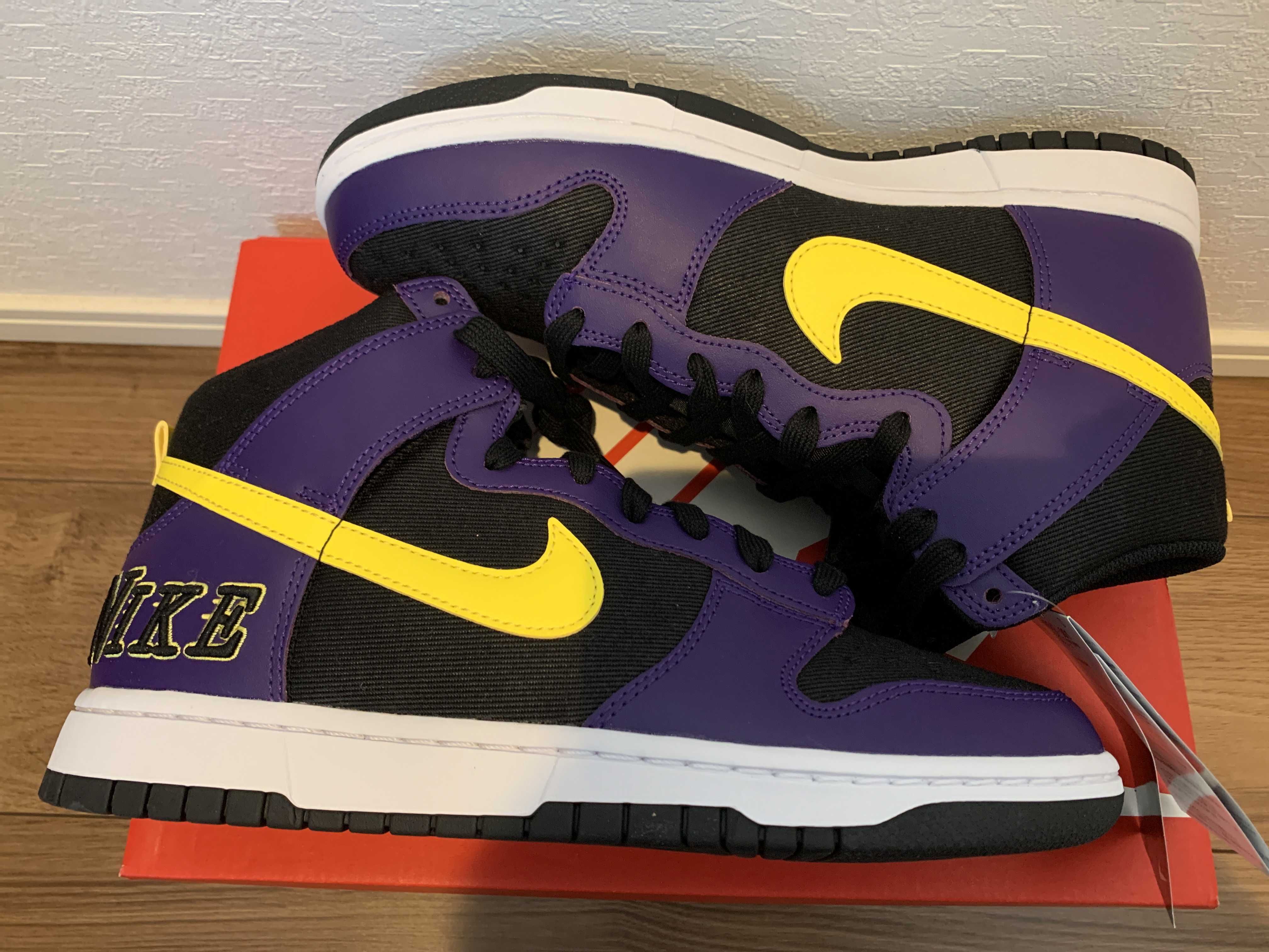 Nike Dunk High EMB "Lakers"