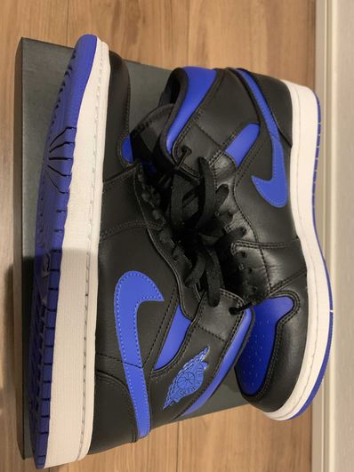 NIKE AIR JORDAN 1 MID "BLACK/BLUE"