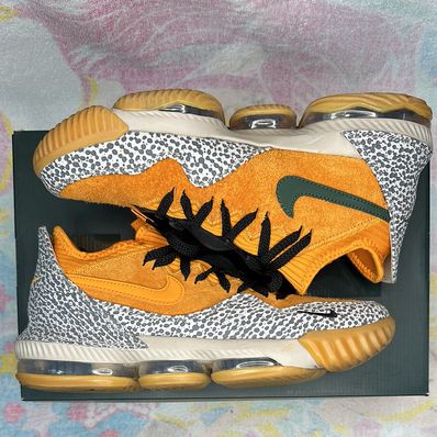 atmos × Nike LeBron 16 Low "Safari" (CD9471-800/CI3358-800)