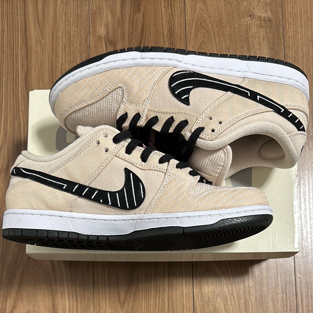 Albino & Preto × Nike SB Dunk Low Pro QS "Pearl White"