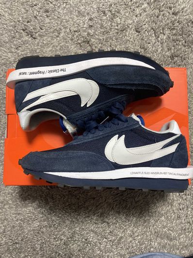 Fragment × sacai × Nike LD Waffle "Blackended Blue"