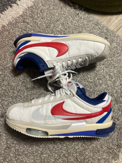sacai × Nike Zoom Cortez "White and University Red"