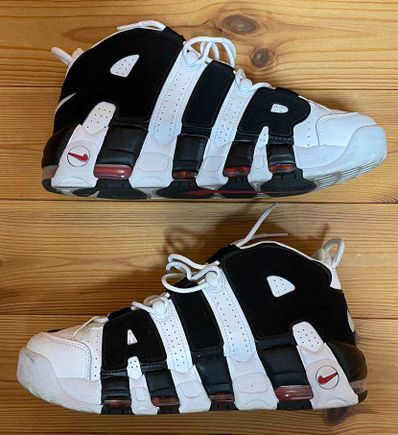 NIKE AIR MORE UPTEMPO "WHITE/BLACK/UNIVERSITY RED"(2020)