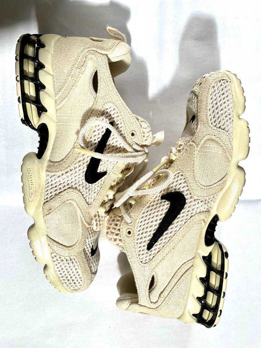 Stussy × Nike Air Zoom Spiridon CG 2 "Fossil/Black"