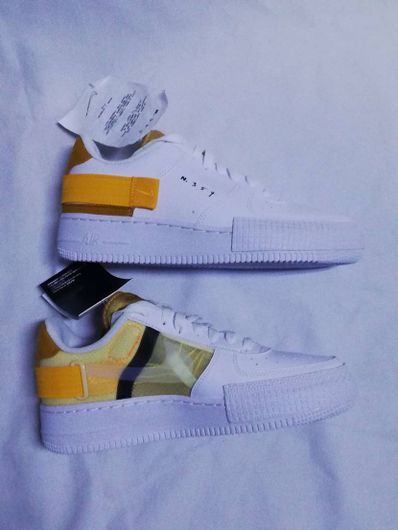 NIKE AIR FORCE 1 TYPE WHITE GOLD