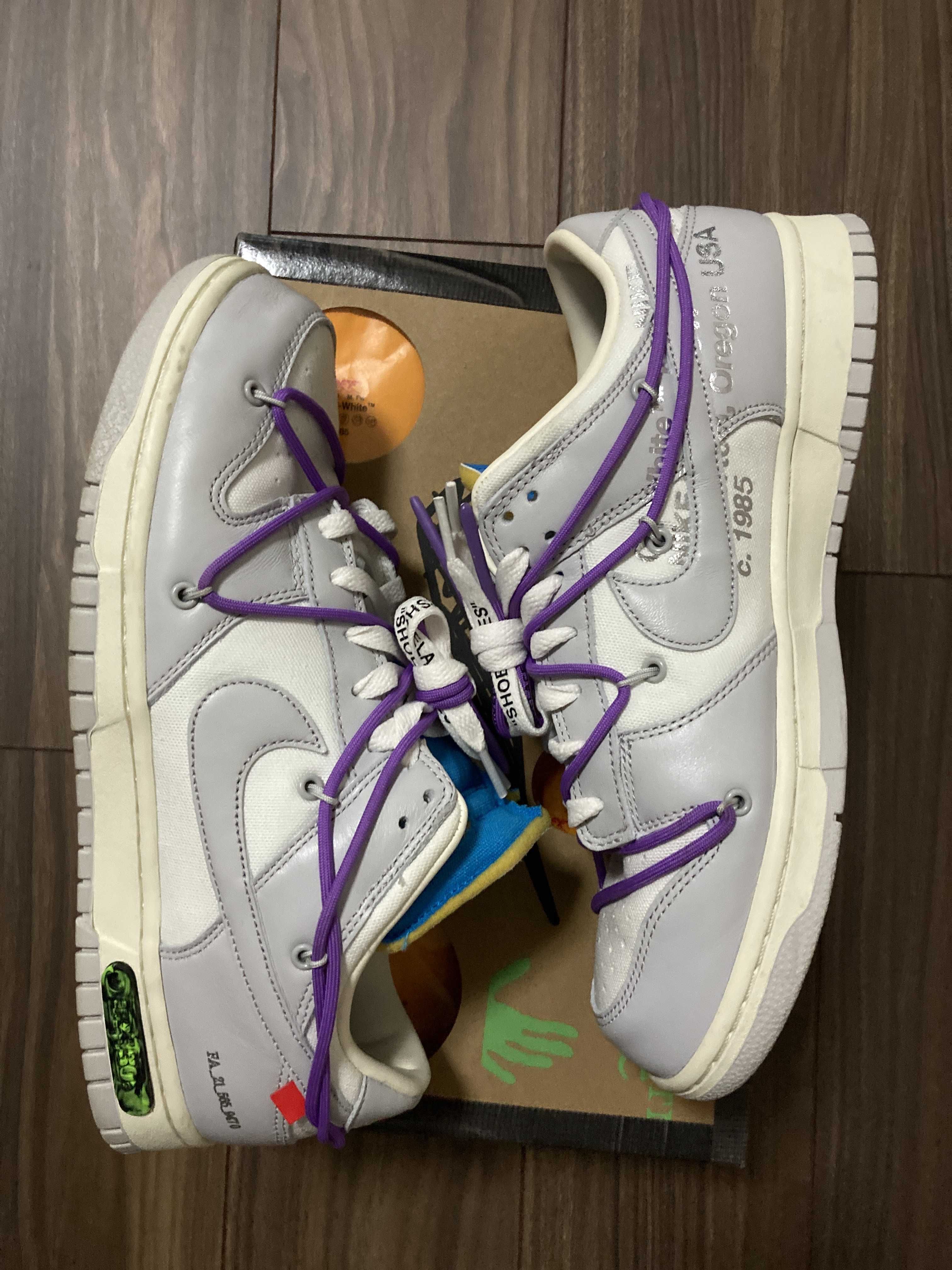 Off-White × Nike Dunk Low "Sail/Neutral Gray"