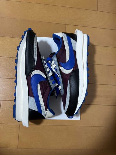 UNDERCOVER × sacai × Nike LD Waffle "Night Maroon/Pale Ivory-Ground Grey-Team Royal"