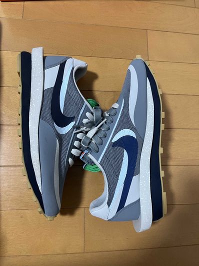 CLOT × Sacai × Nike LD Waffle "Grey Obsidian/Cool Grey"