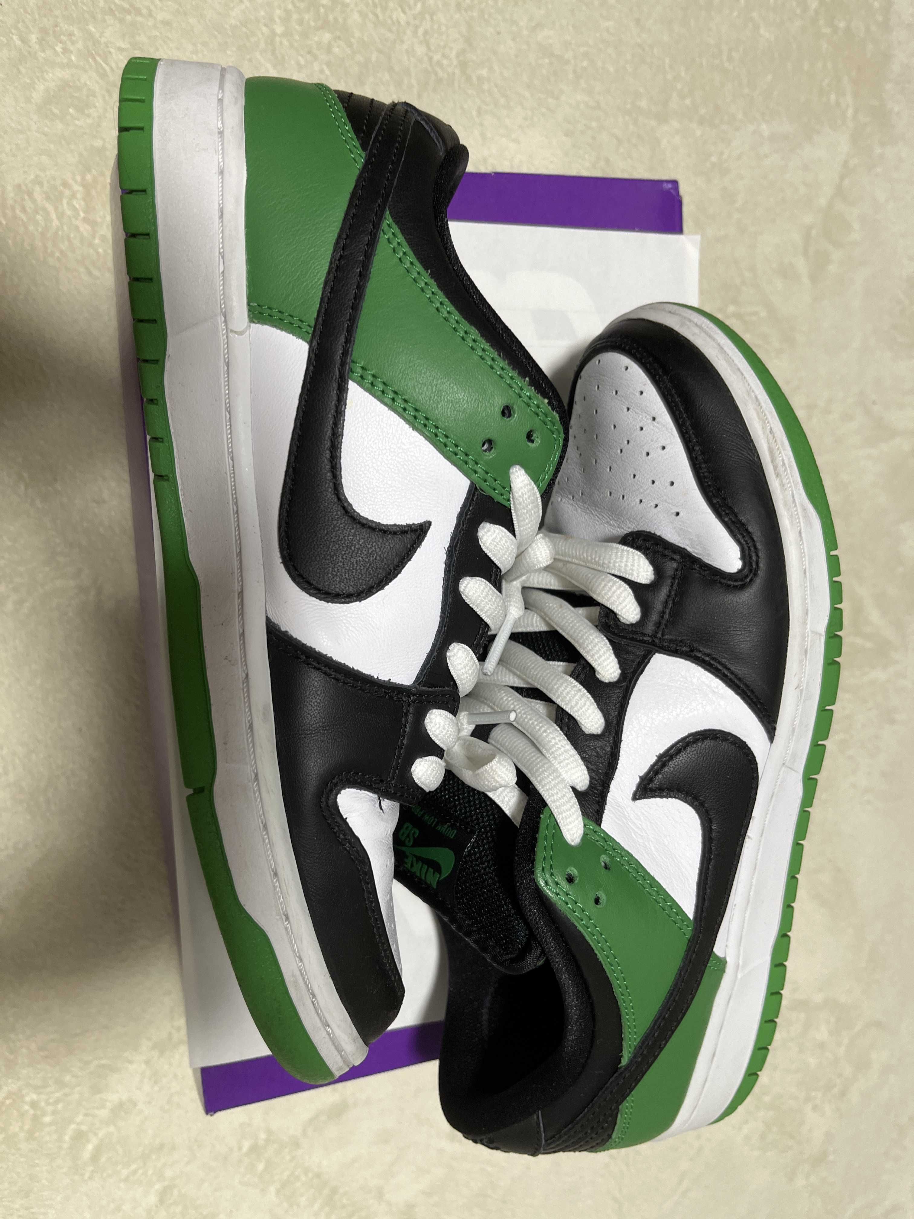 Nike SB Dunk Low Pro "Black and Classic Green"