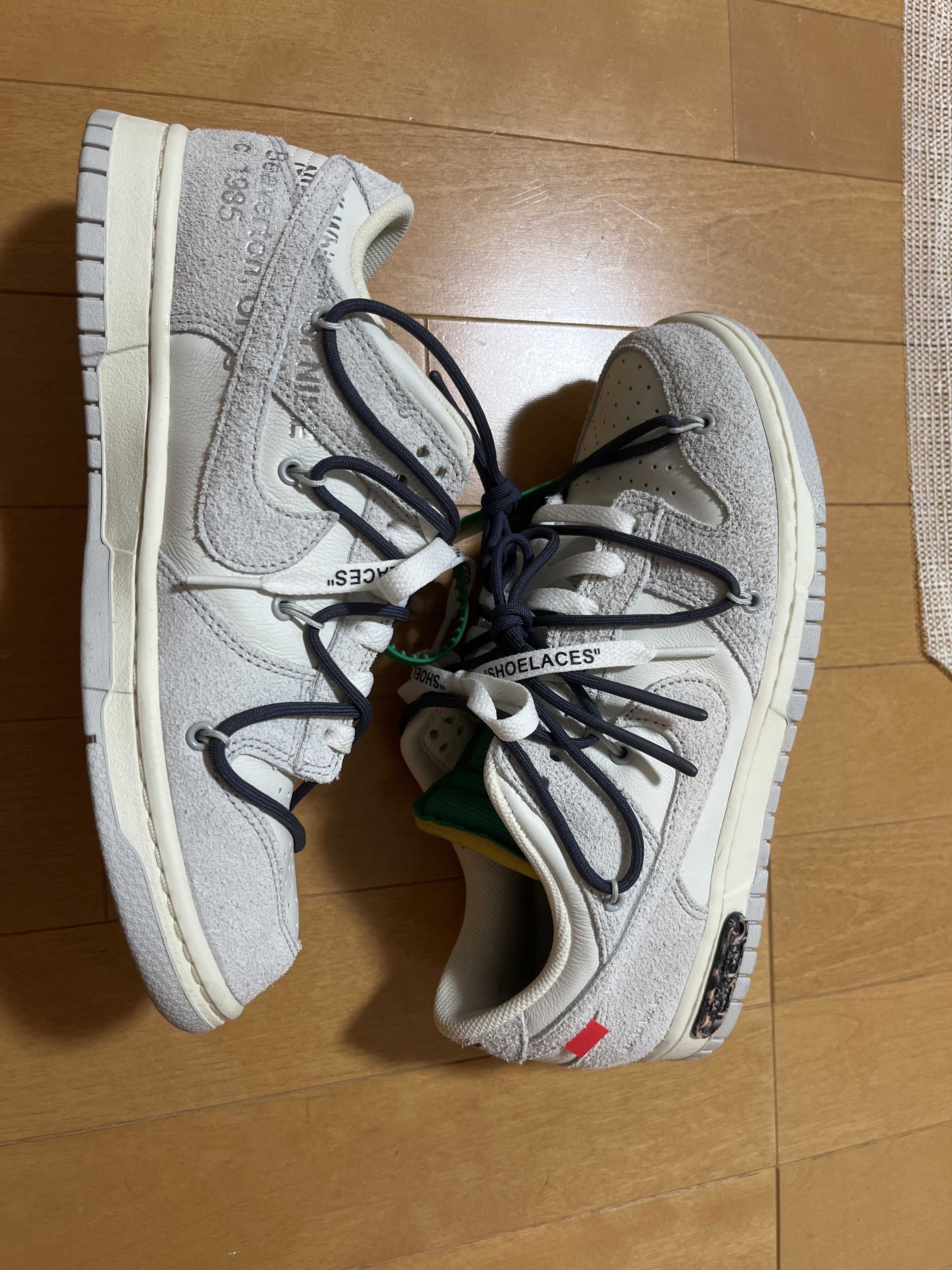 Off-White × Nike Dunk Low "Sail/Neutral Grey/Gridiron"
