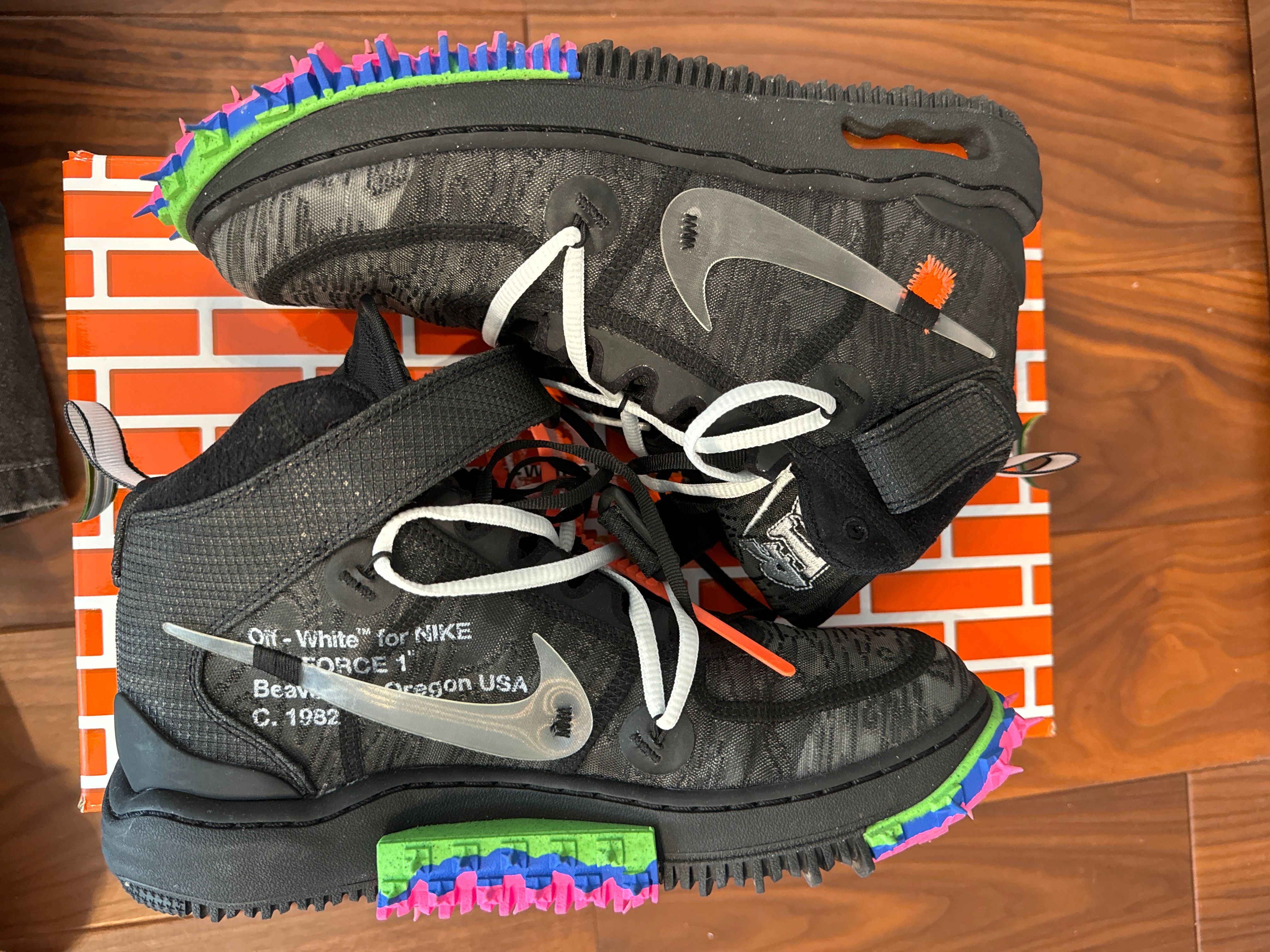 Off-White × Nike Air Force 1 Mid "Black"