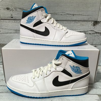 Nike Air Jordan 1 Mid "White/Laser blue"