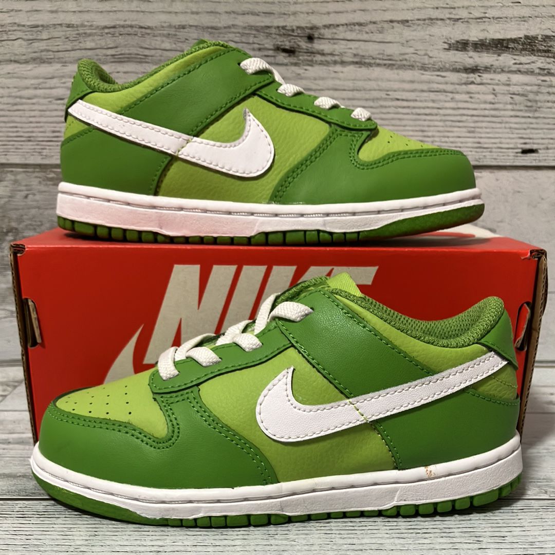 Nike TD Dunk Low "Chlorophyll/White/Vivid Green"