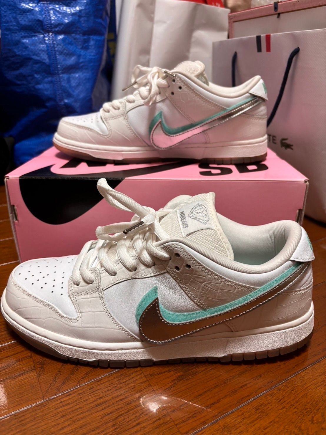 Diamond Supply Co. × Nike SB Dunk Low Pro "White"