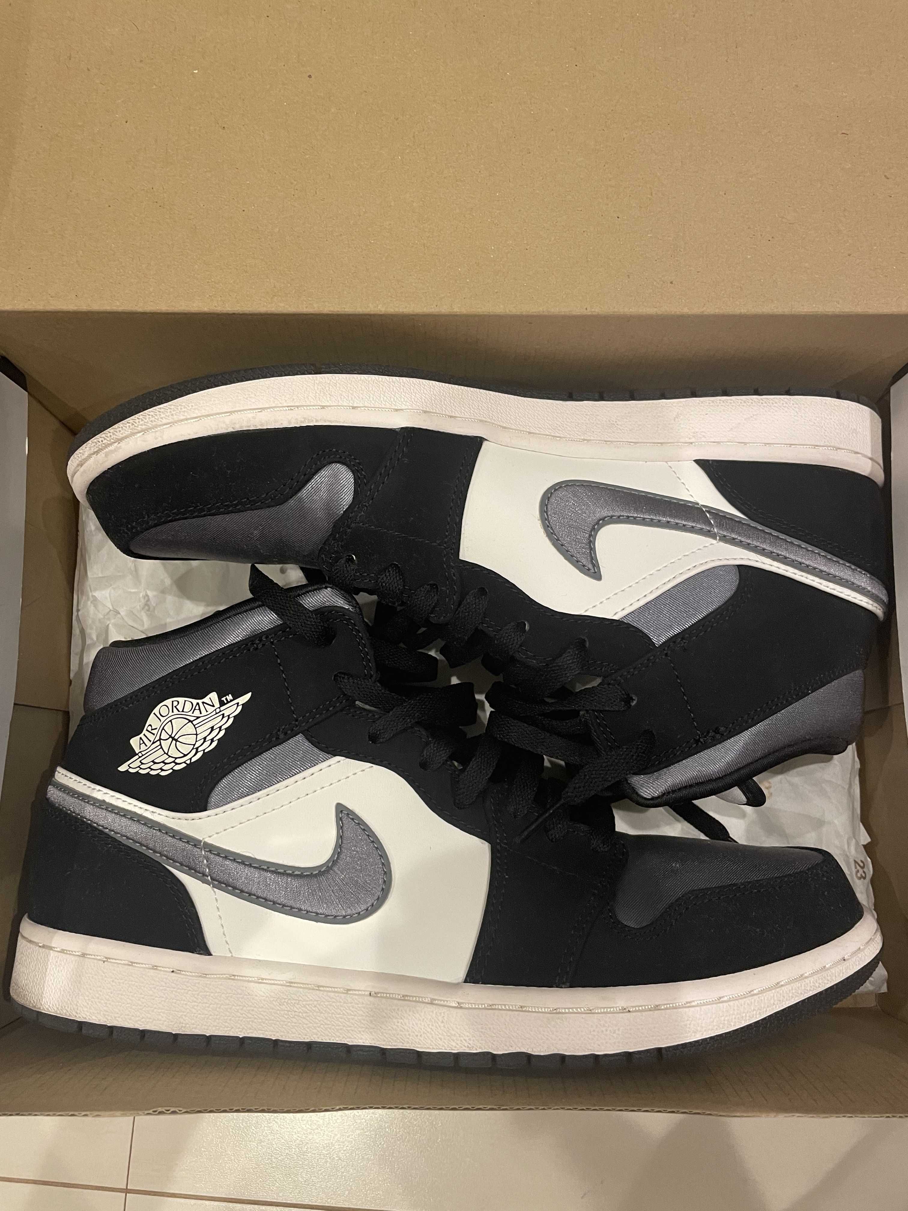 NIKE AIR JORDAN 1 MID SE "WHITE/BLACK/SATIN BLUE"