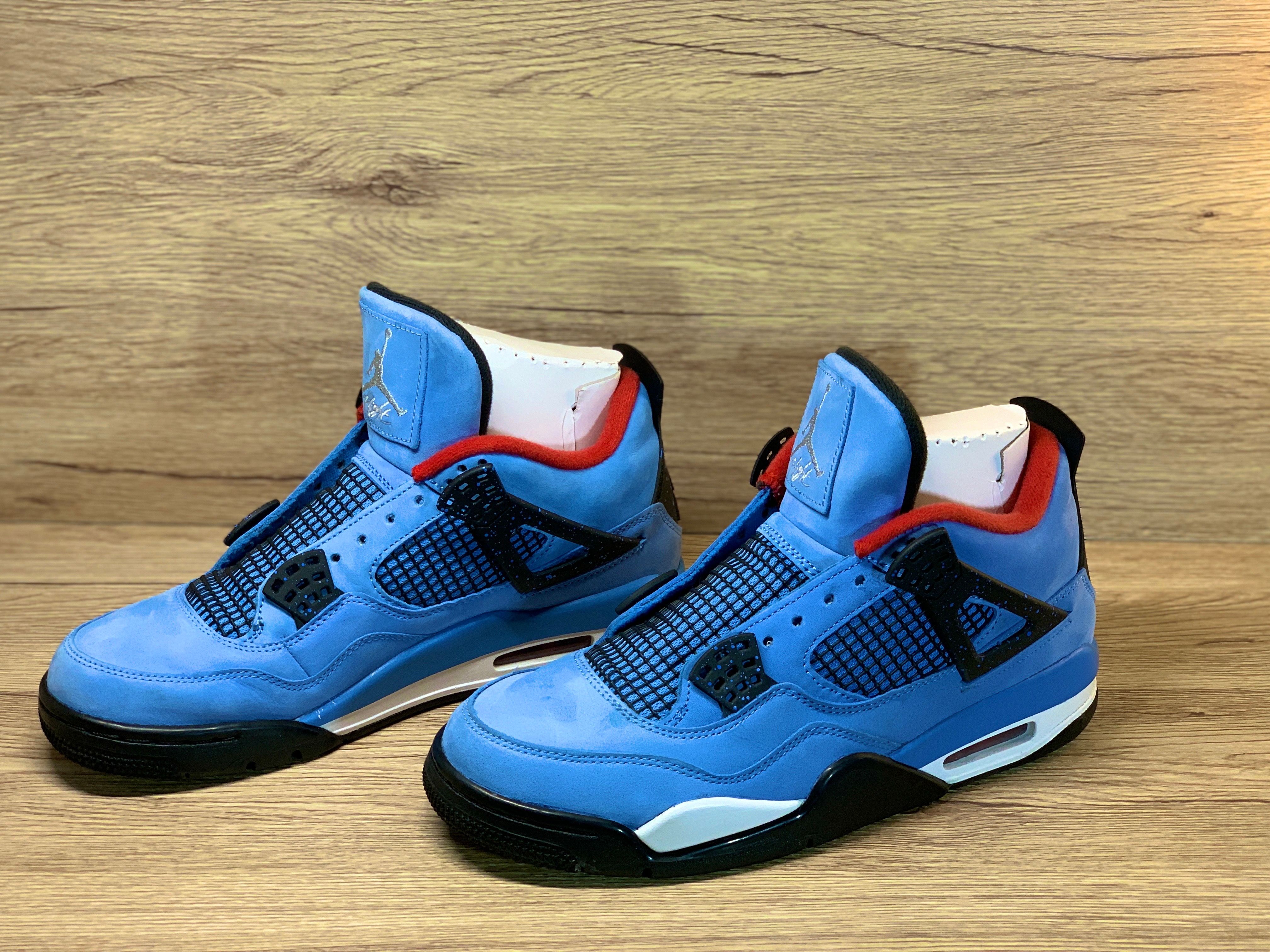 Travis Scott × Nike Air Jordan 4 Retro Cactus Jack "University Blue"