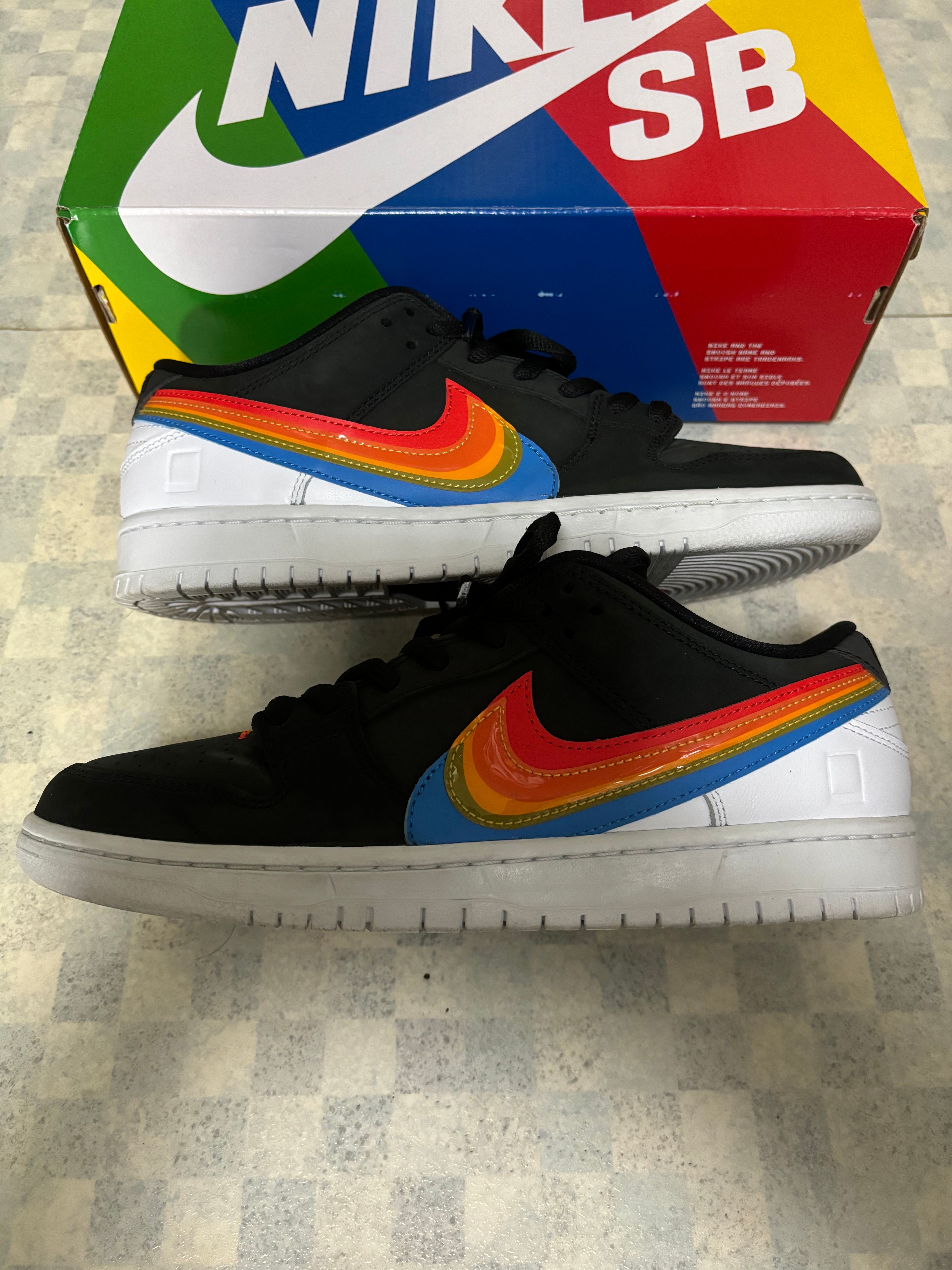 Polaroid × Nike SB Dunk Low Pro QS "Black/White"