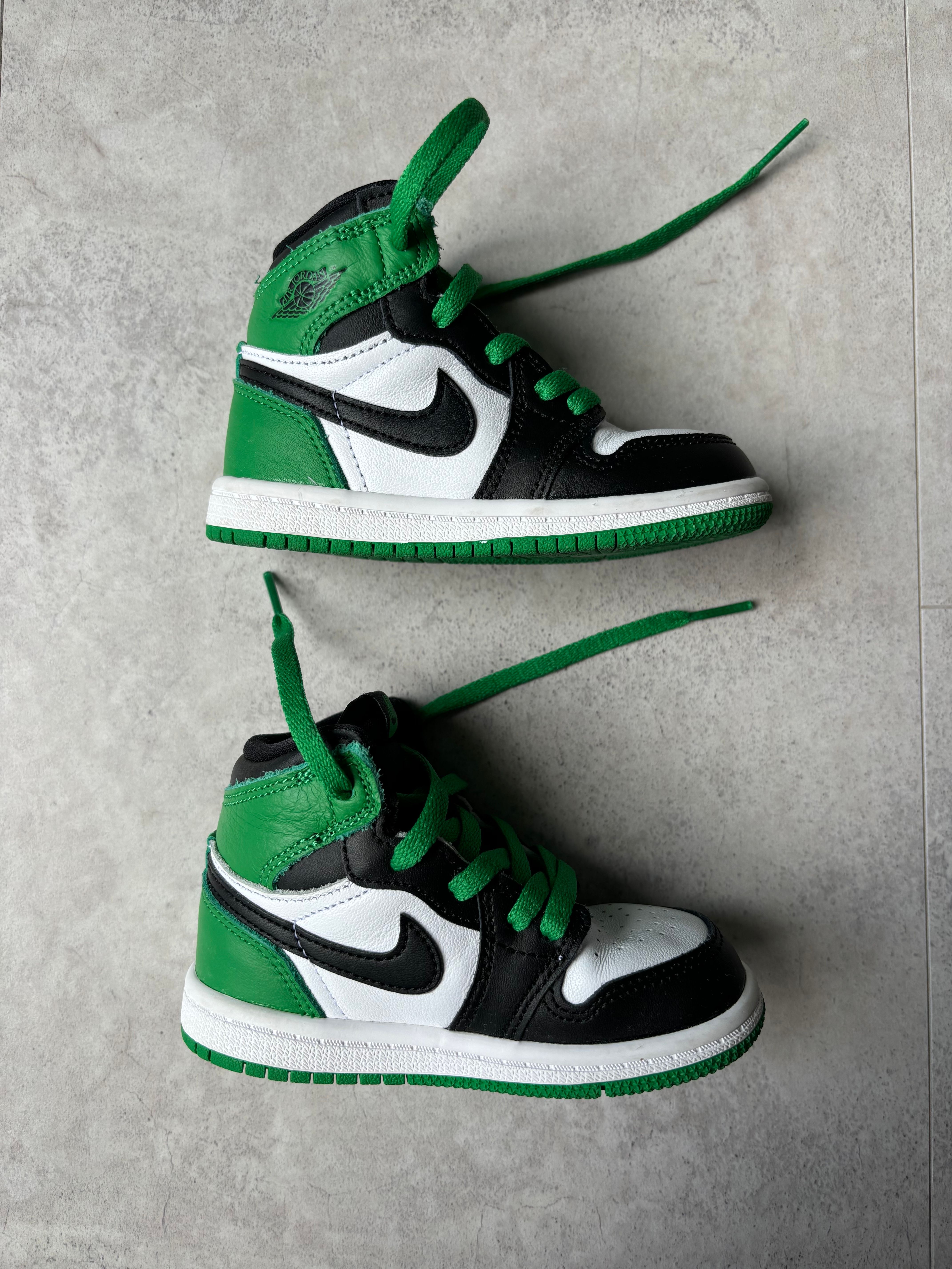 Nike TD Air Jordan 1 Retro High OG "Celtics/Black and Lucky Green" (2023)