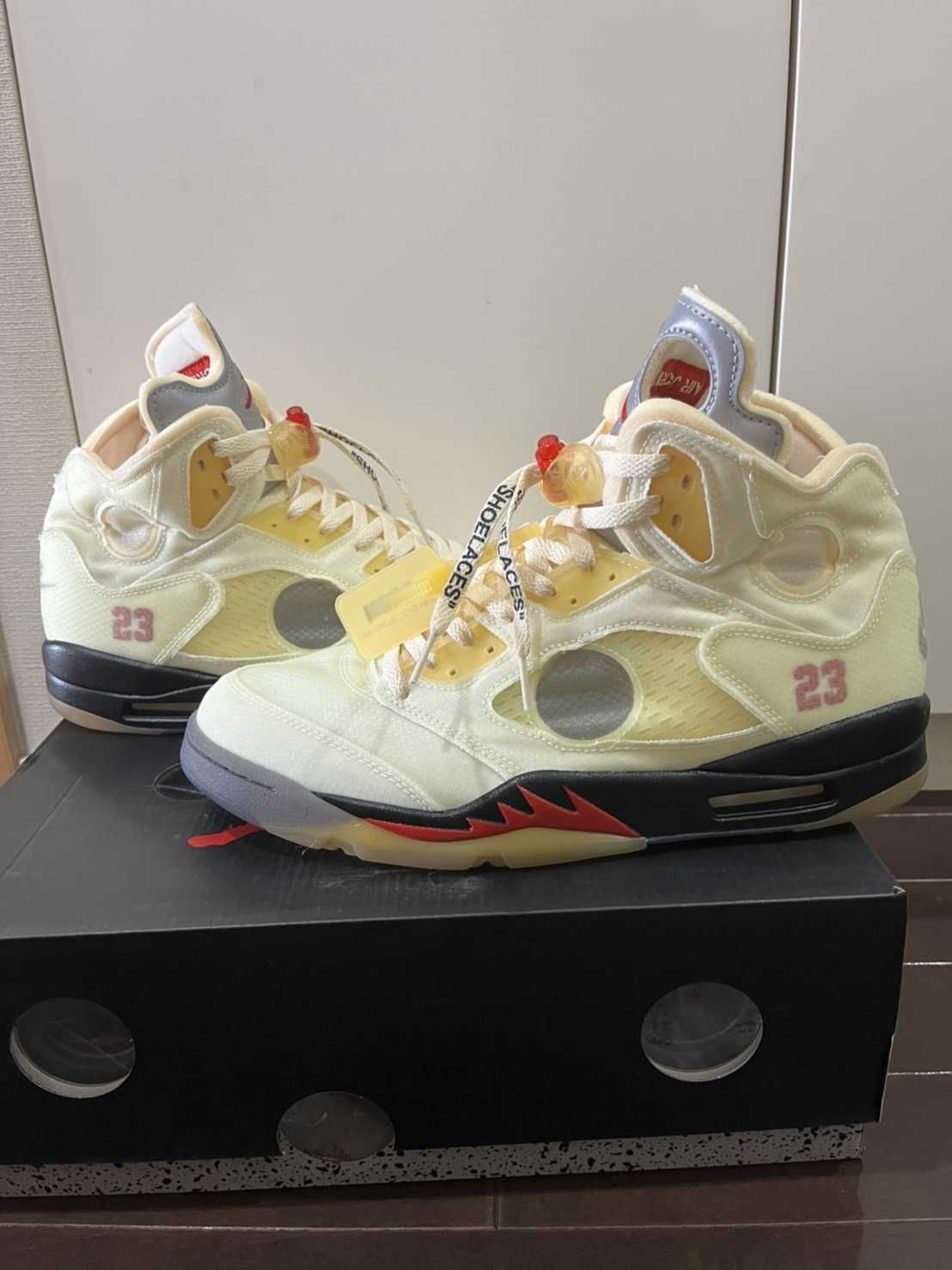 Off-White × Nike Air Jordan 5 "Sail"  