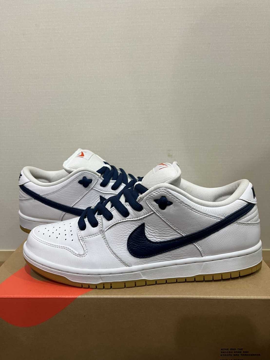 Nike SB Dunk Low "Orange Label White Navy"