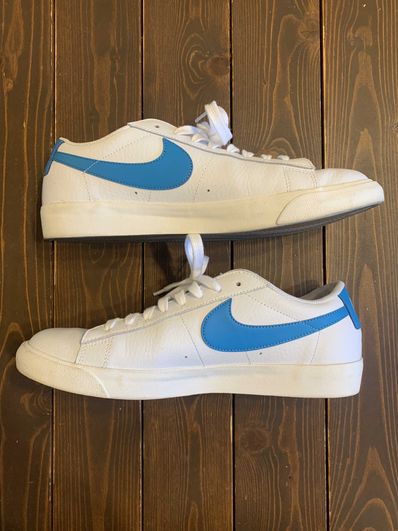Nike Blazer Low Leather "White/Laser Blue/Sail"