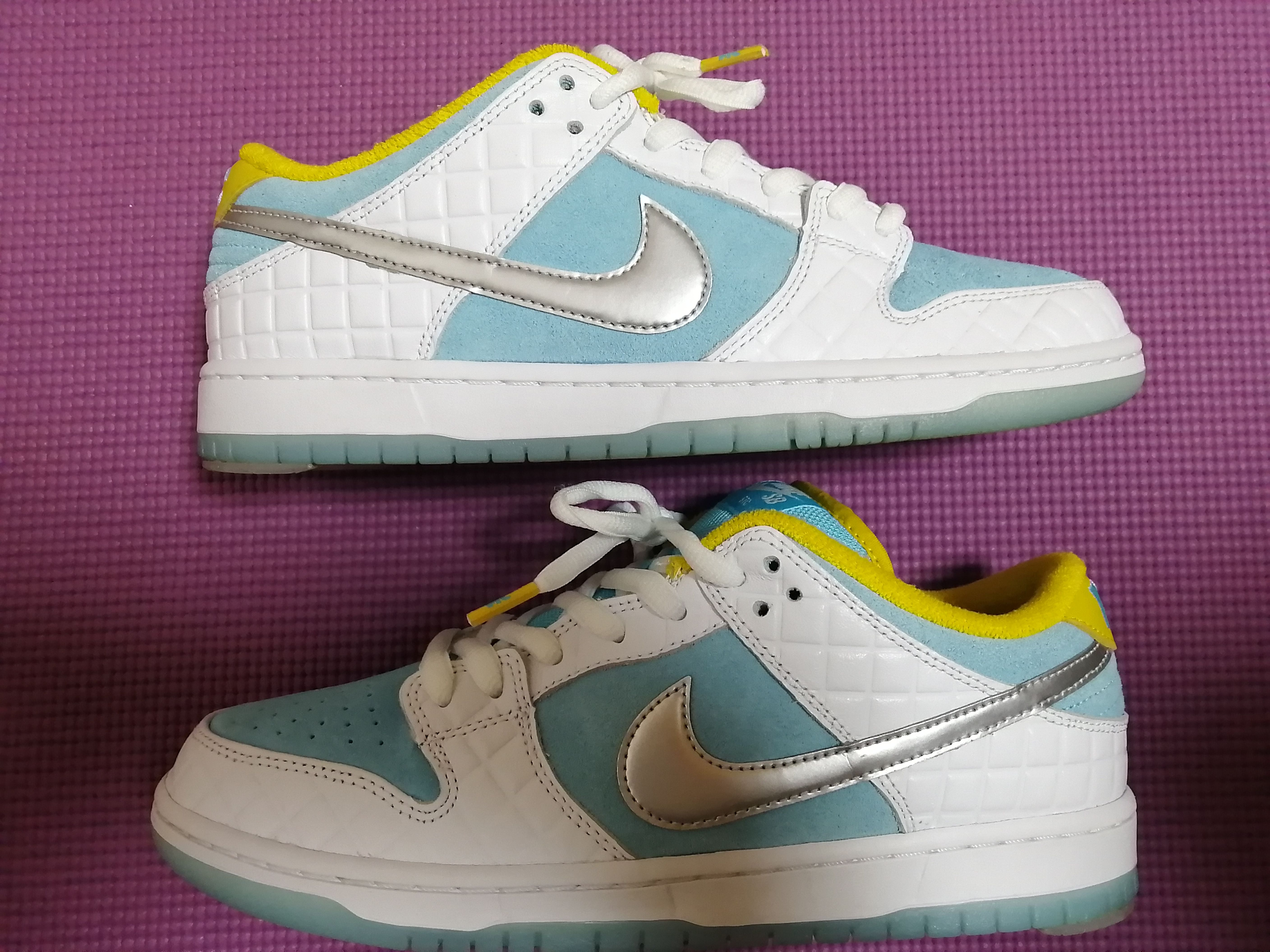 FTC × Nike SB Dunk Low "White/Blue"