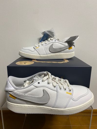 UNION × Nike Air Jordan 1 Low KO "White Canvas"
