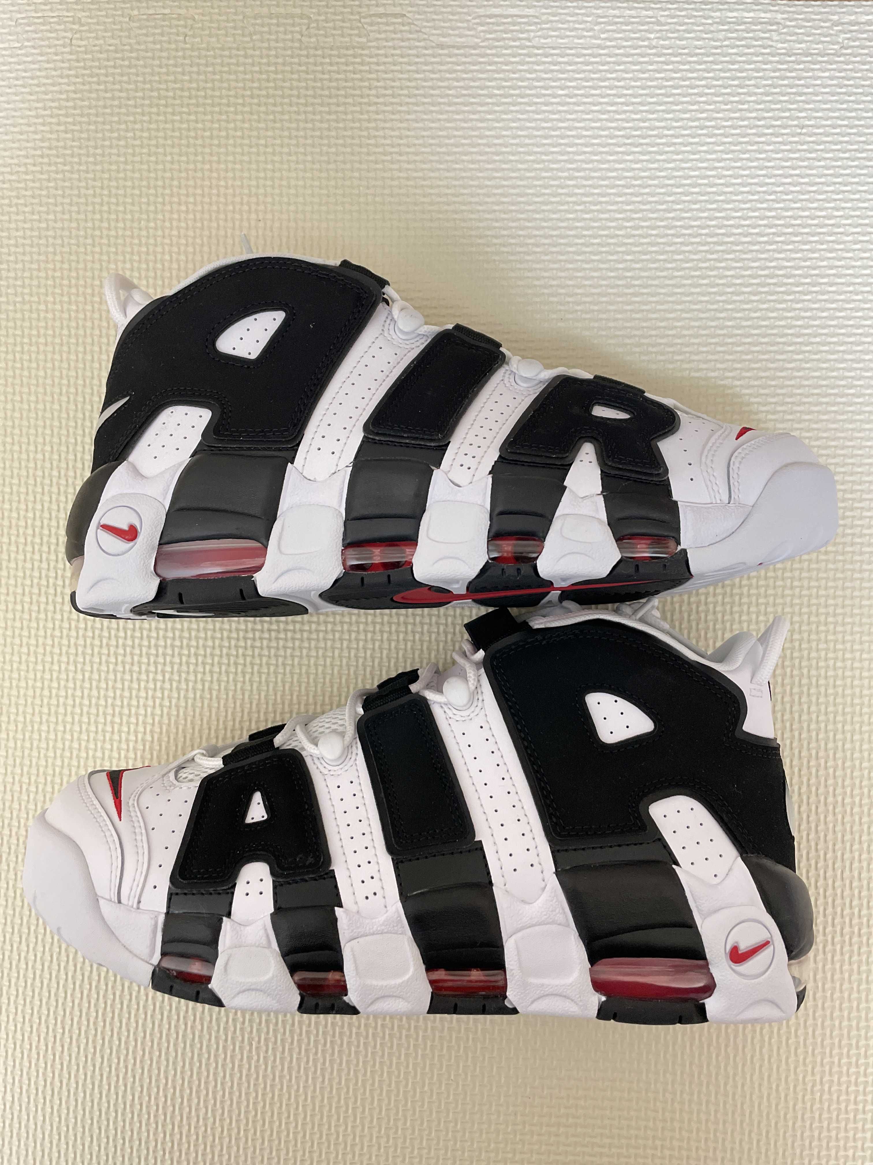 NIKE AIR MORE UPTEMPO "WHITE/BLACK/UNIVERSITY RED"(2020)