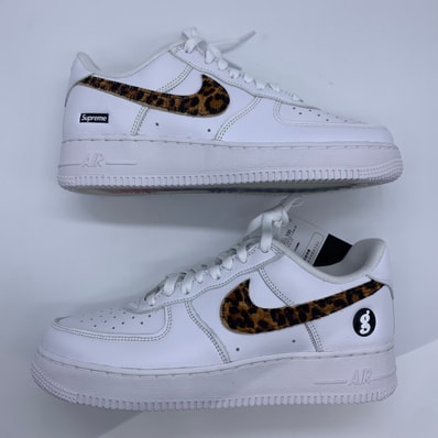 GOODENOUGH × Supreme × Nike Air Force 1 Low "White/Leopard" (25SS Week15)