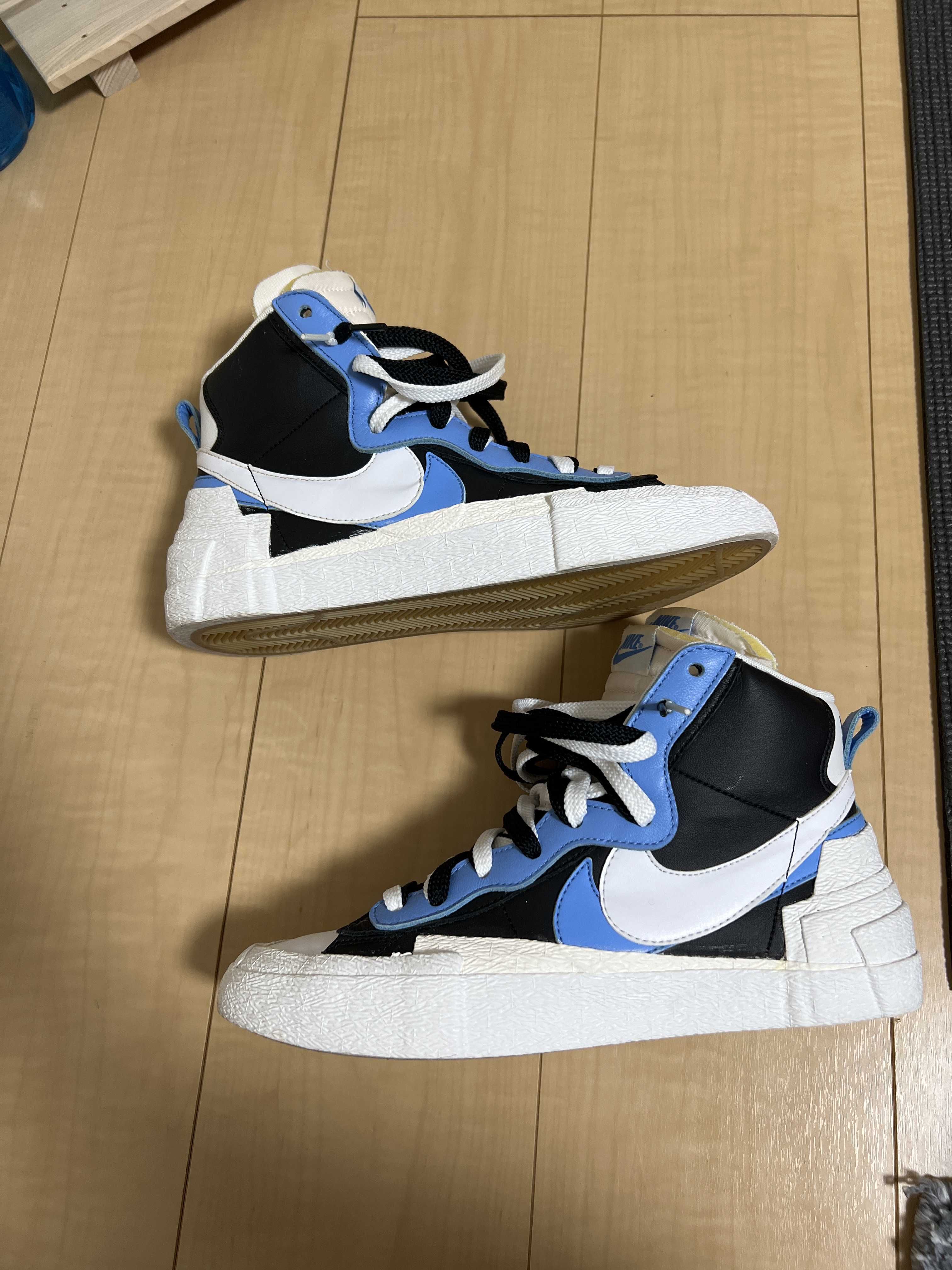 sacai × NIKE BLAZER MID "BLACK / BLUE"