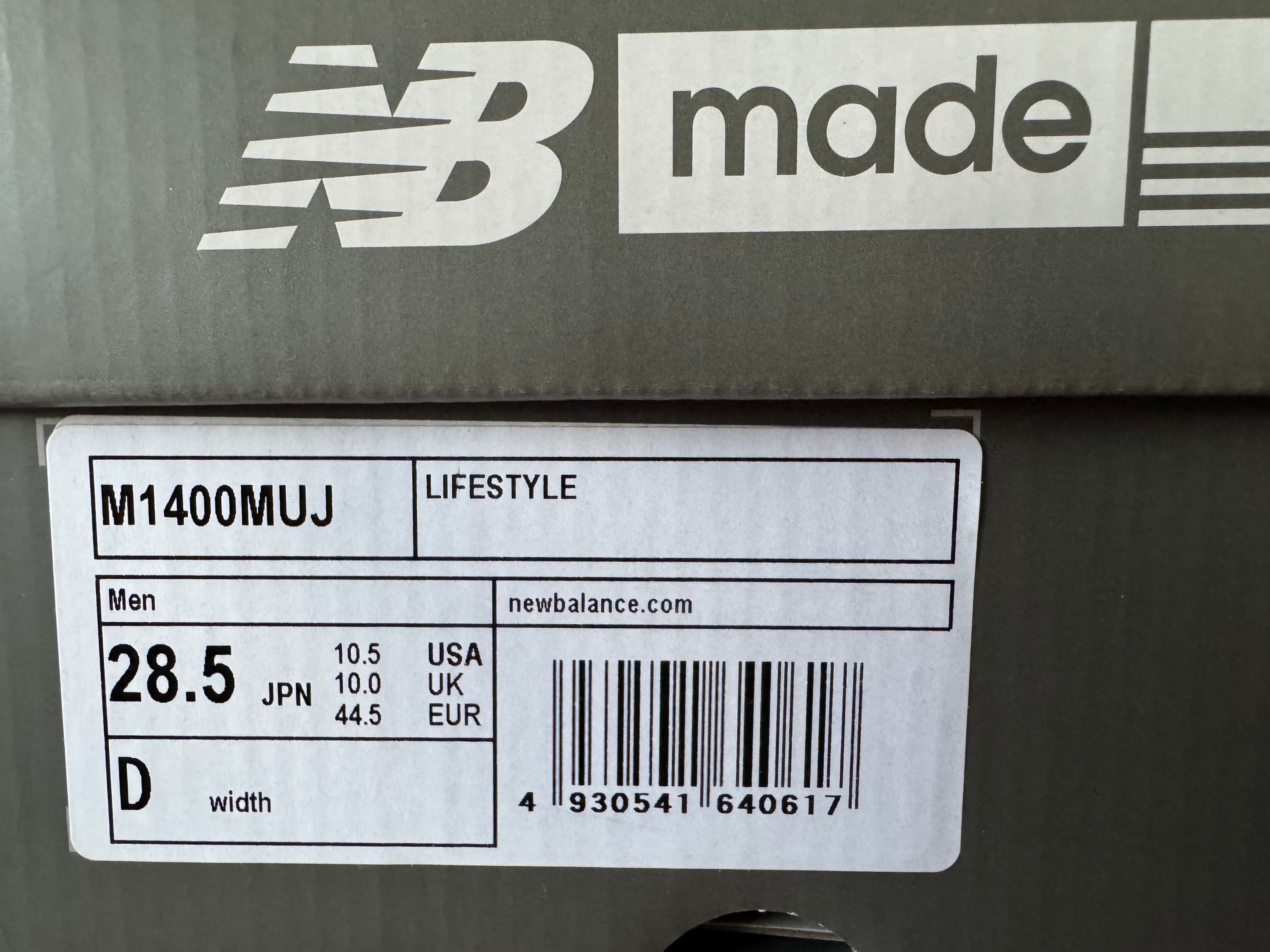 New Balance M1400MUJ "Black/Green/Baige"