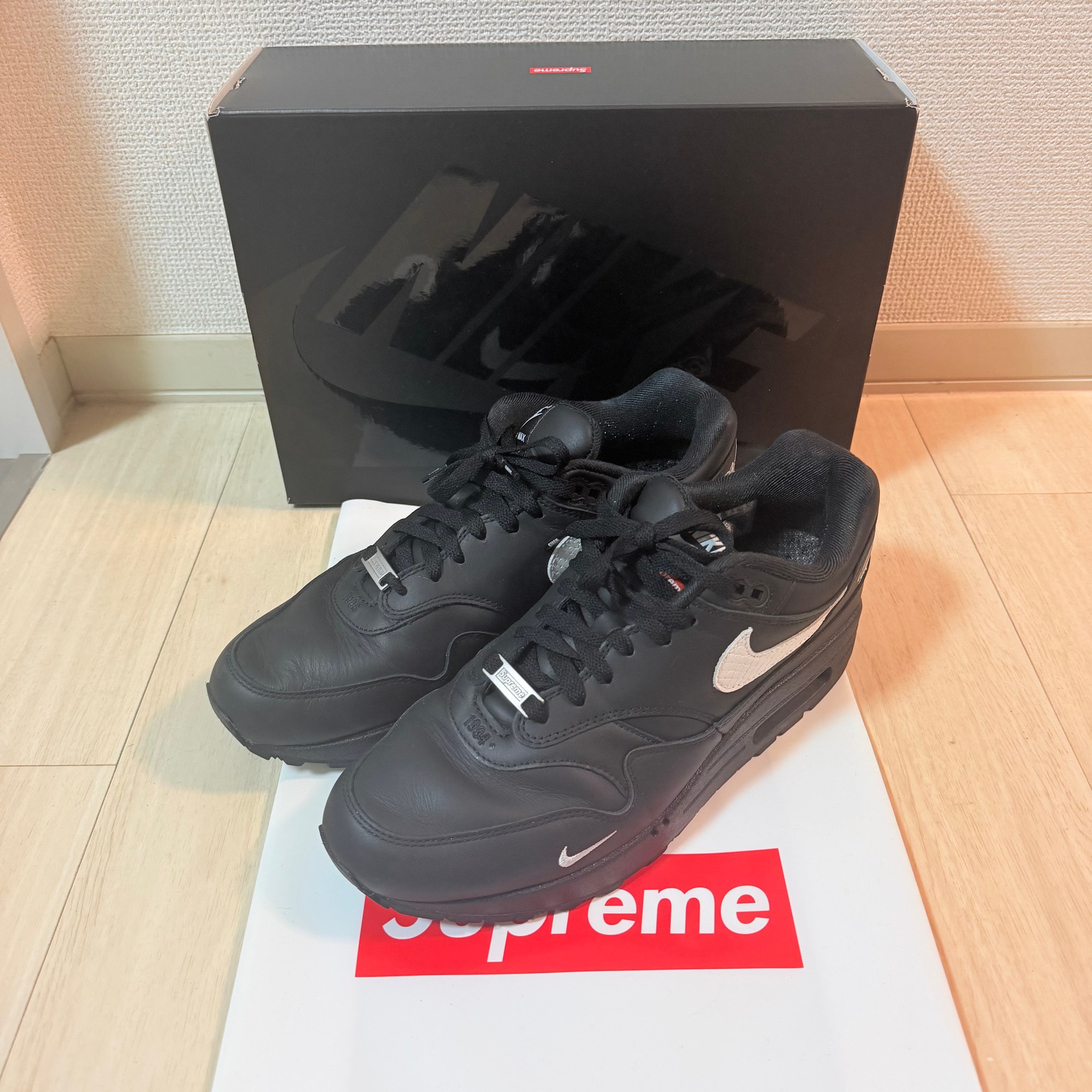 Supreme × Nike Air Max 1 '87 SP "Black" (25SS Week4)