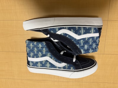 Supreme × Vans Sk8-Hi Hole Punch Denim "Blue"