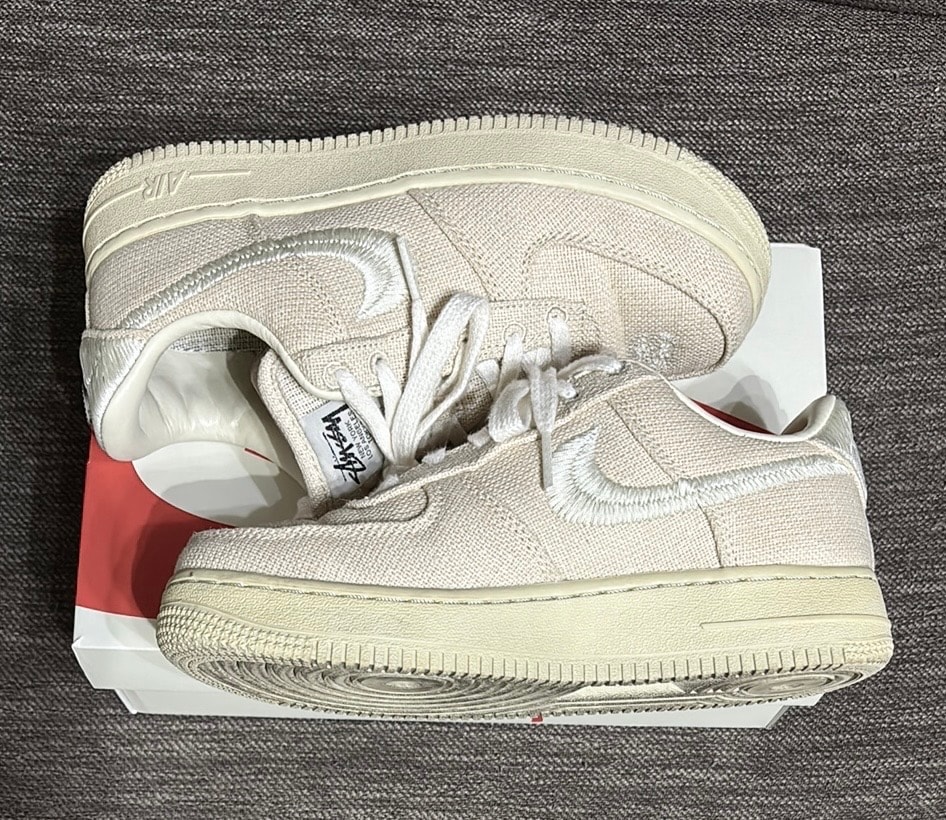 Stussy × Nike Air Force 1 Low "Fossil Stone"