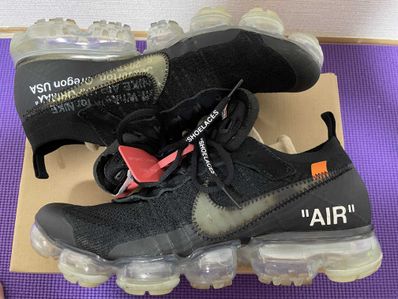 Off-White × Nike Air Vapormax "Black/Total Orange/Clear"