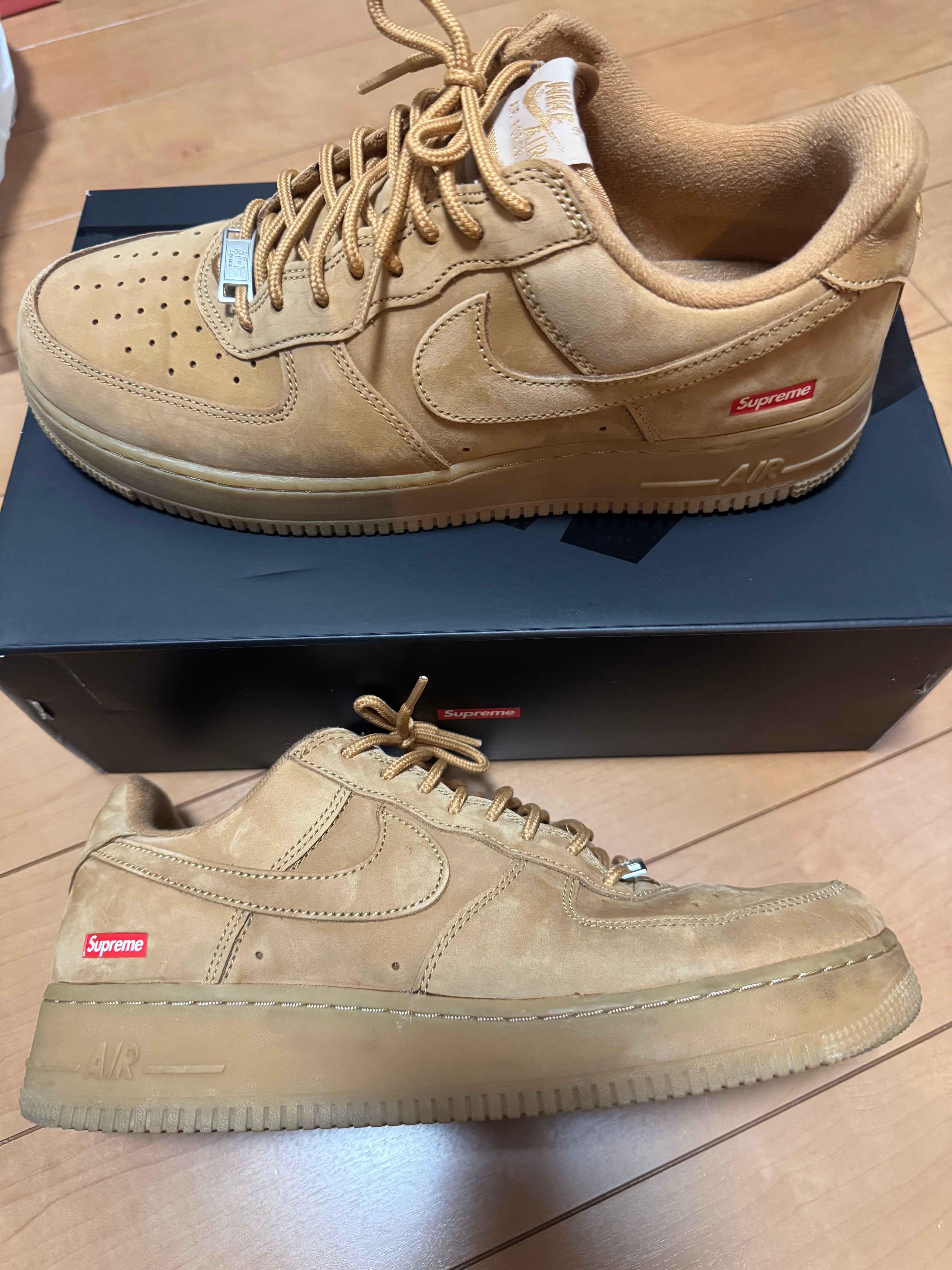 Supreme × Nike Air Force 1 Low "Flax/Wheat"