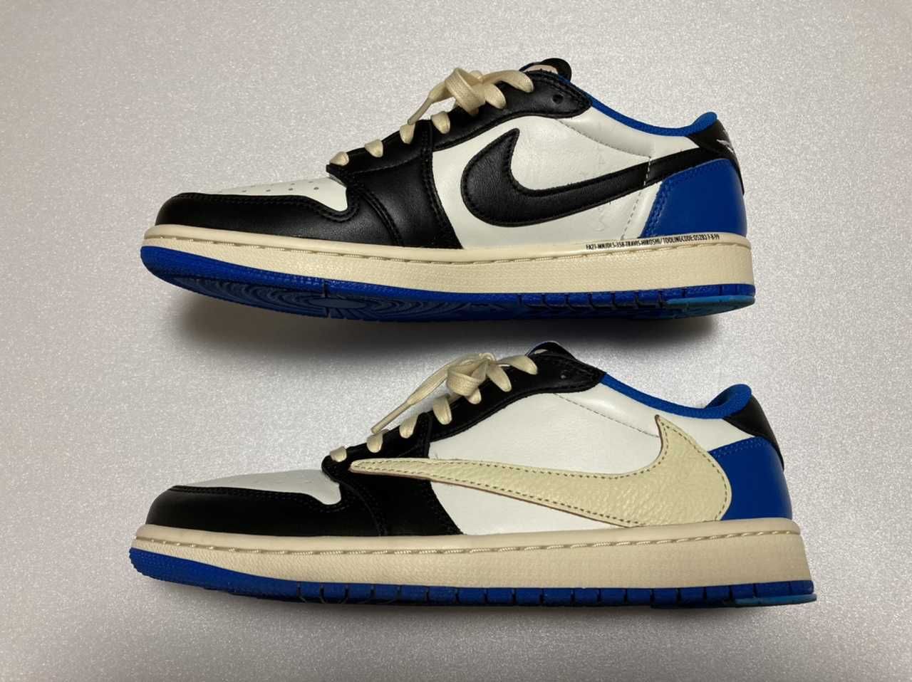 Travis Scott × fragment design × Nike Air Jordan 1 Low OG SP "Military Blue"