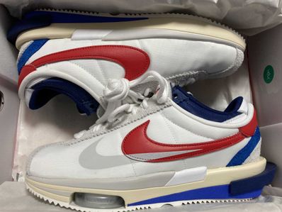 sacai × Nike Zoom Cortez "White and University Red"