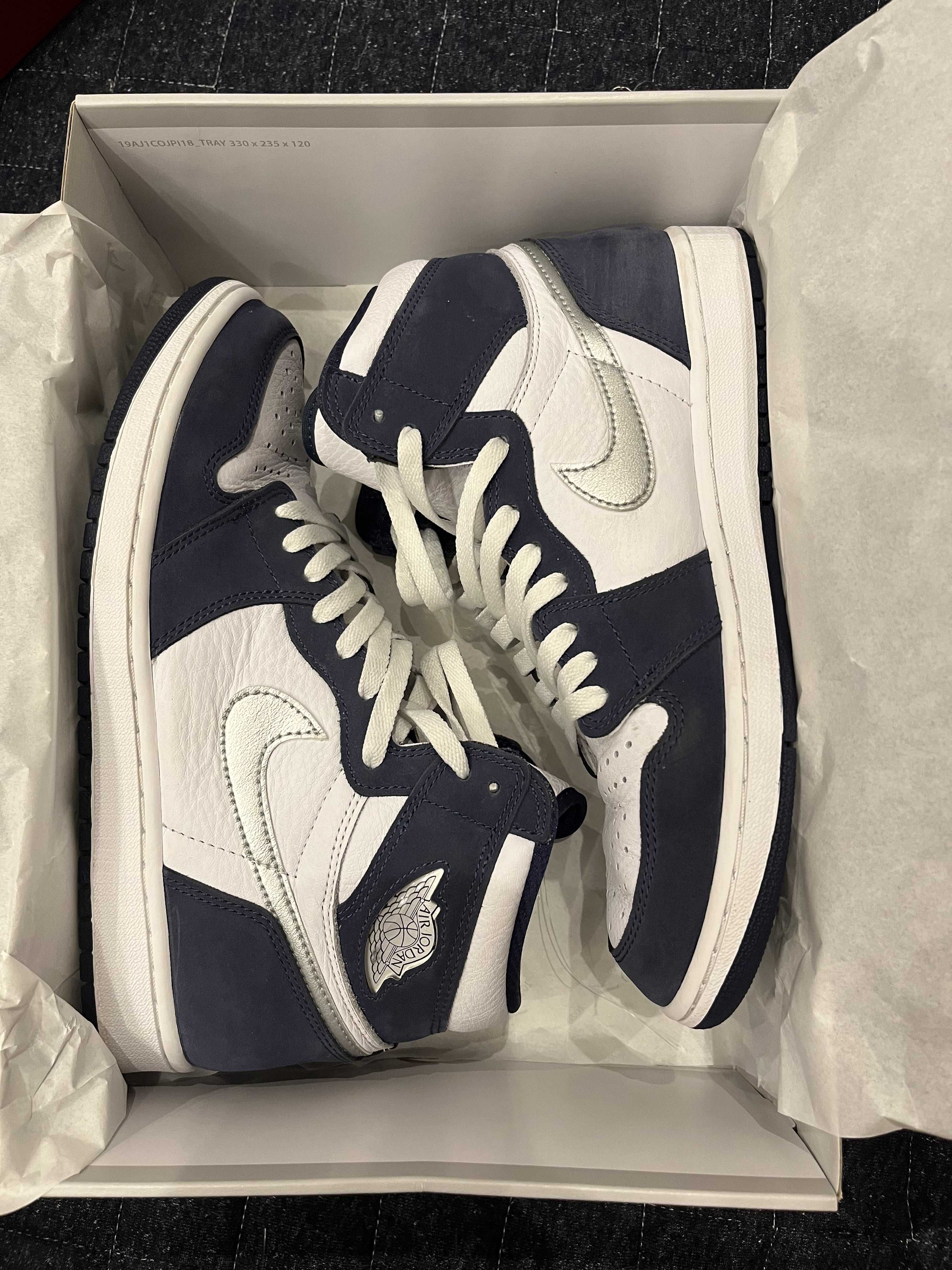 Nike Air Jordan 1 High OG CO.JP "White/Midnight Navy" (2020)(ブリーフケースなし)