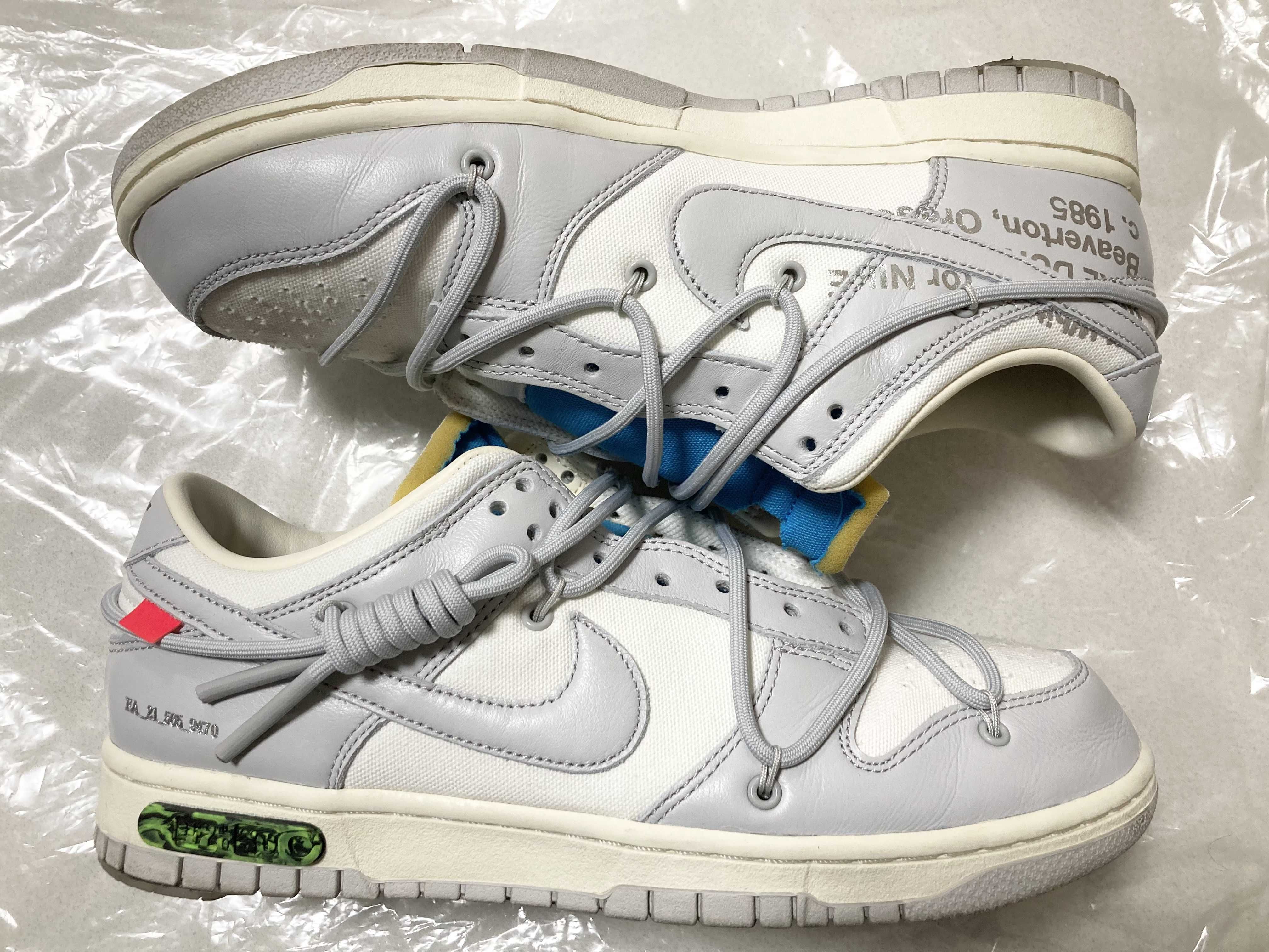 Off-White × Nike Dunk Low "Sail/Neutral Gray"