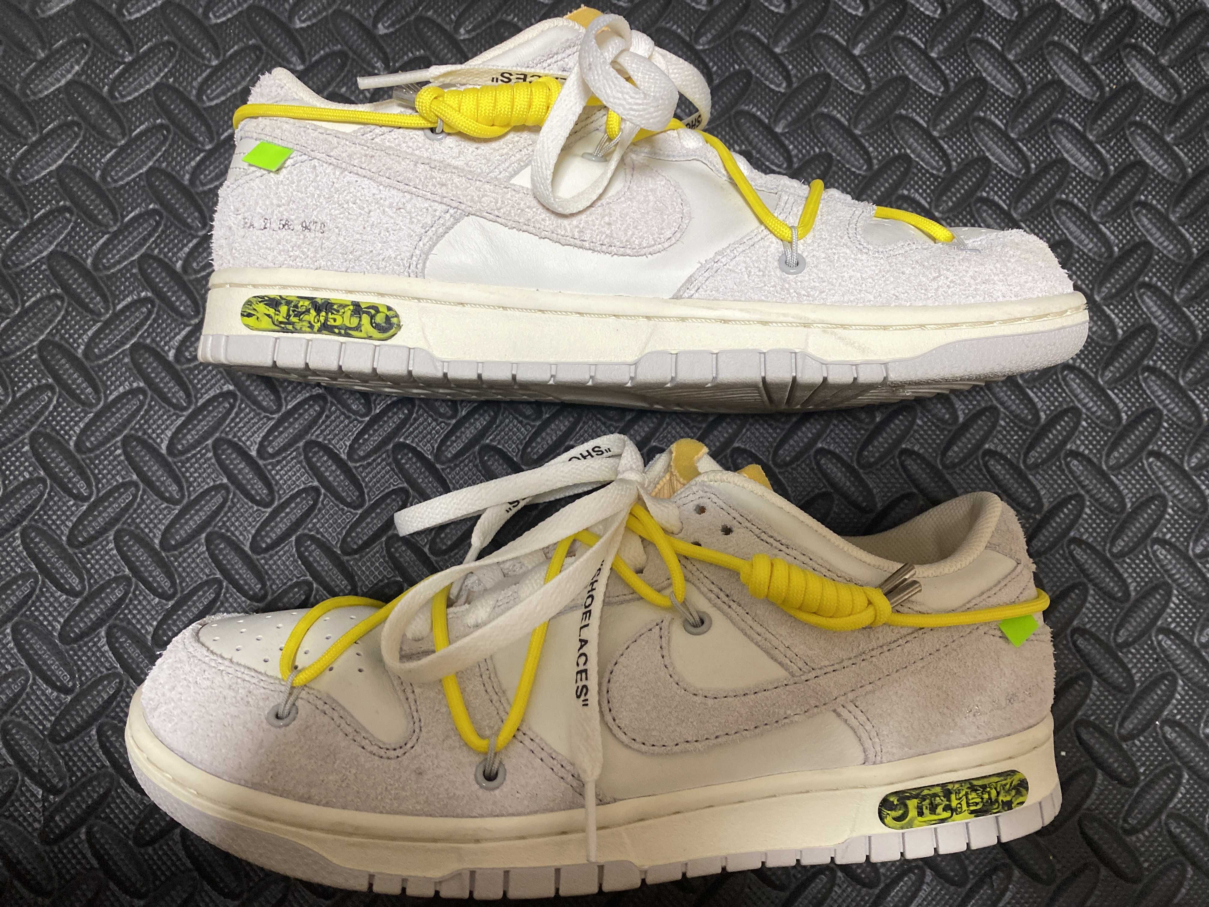 Off-White × Nike Dunk Low "Sail/Neutral Gray/Hyper Pink"