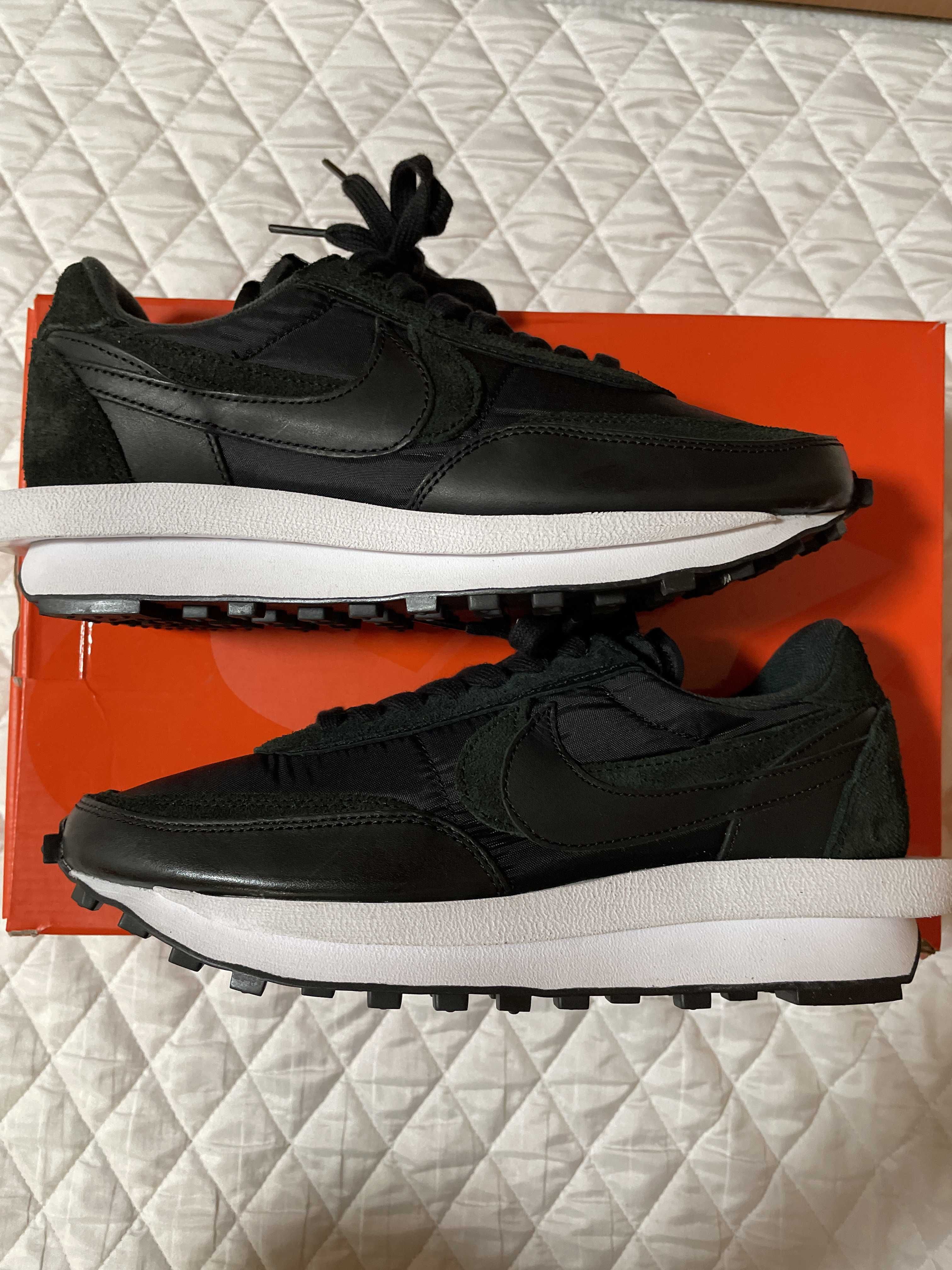 sacai × Nike LDV Waffle "Triple Black"