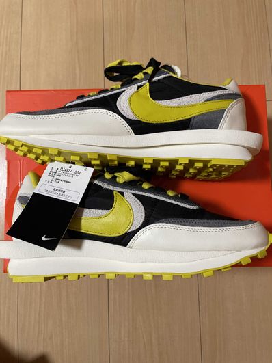 UNDERCOVER × sacai × Nike LD Waffle "Black/Sail-Dark Grey-Bright Citron"