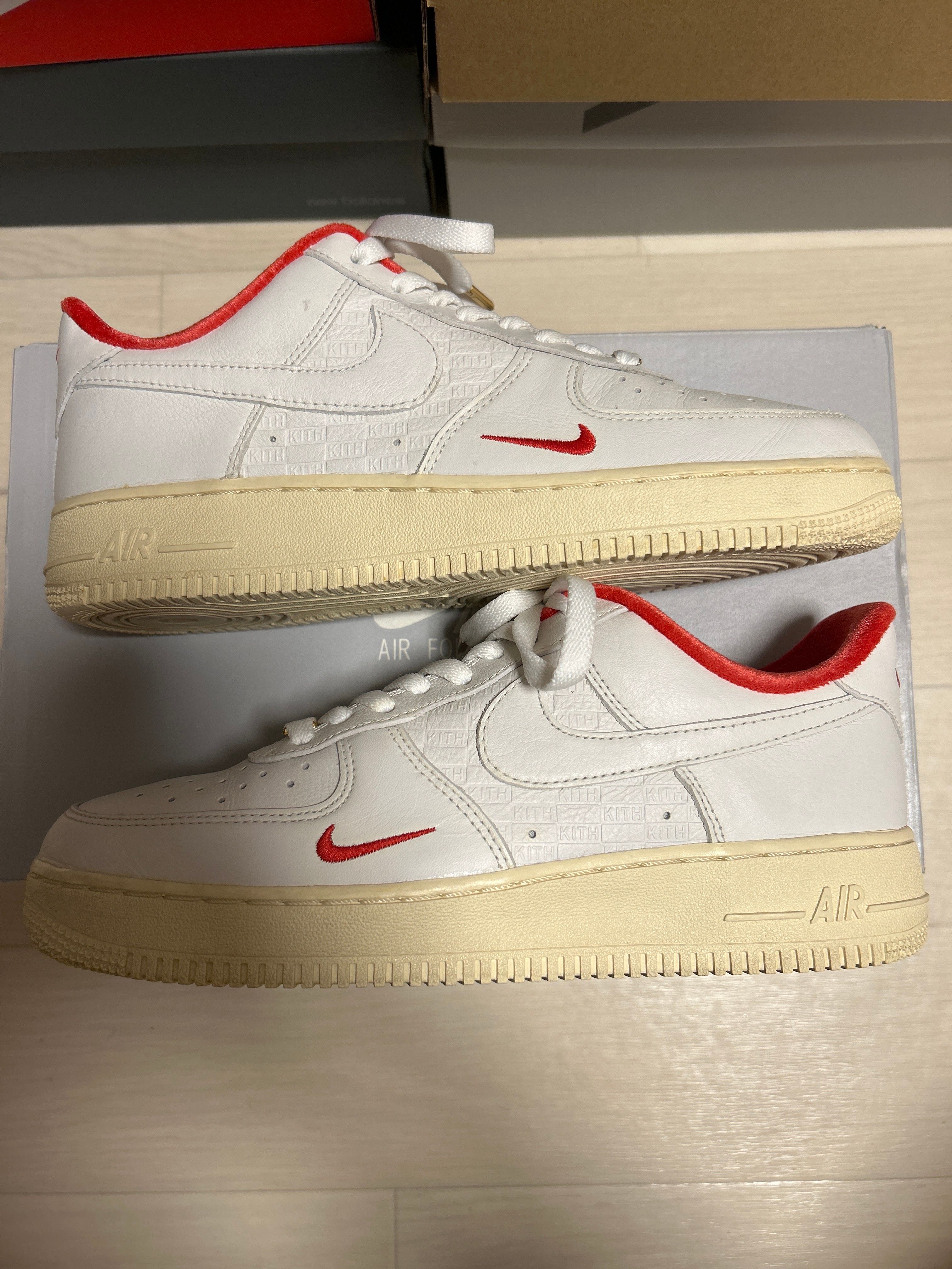 KITH × Nike Air Force 1 Low "White/Red"