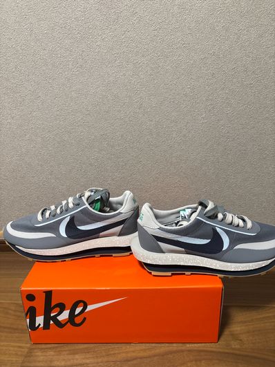 CLOT × Sacai × Nike LD Waffle "Grey Obsidian/Cool Grey"