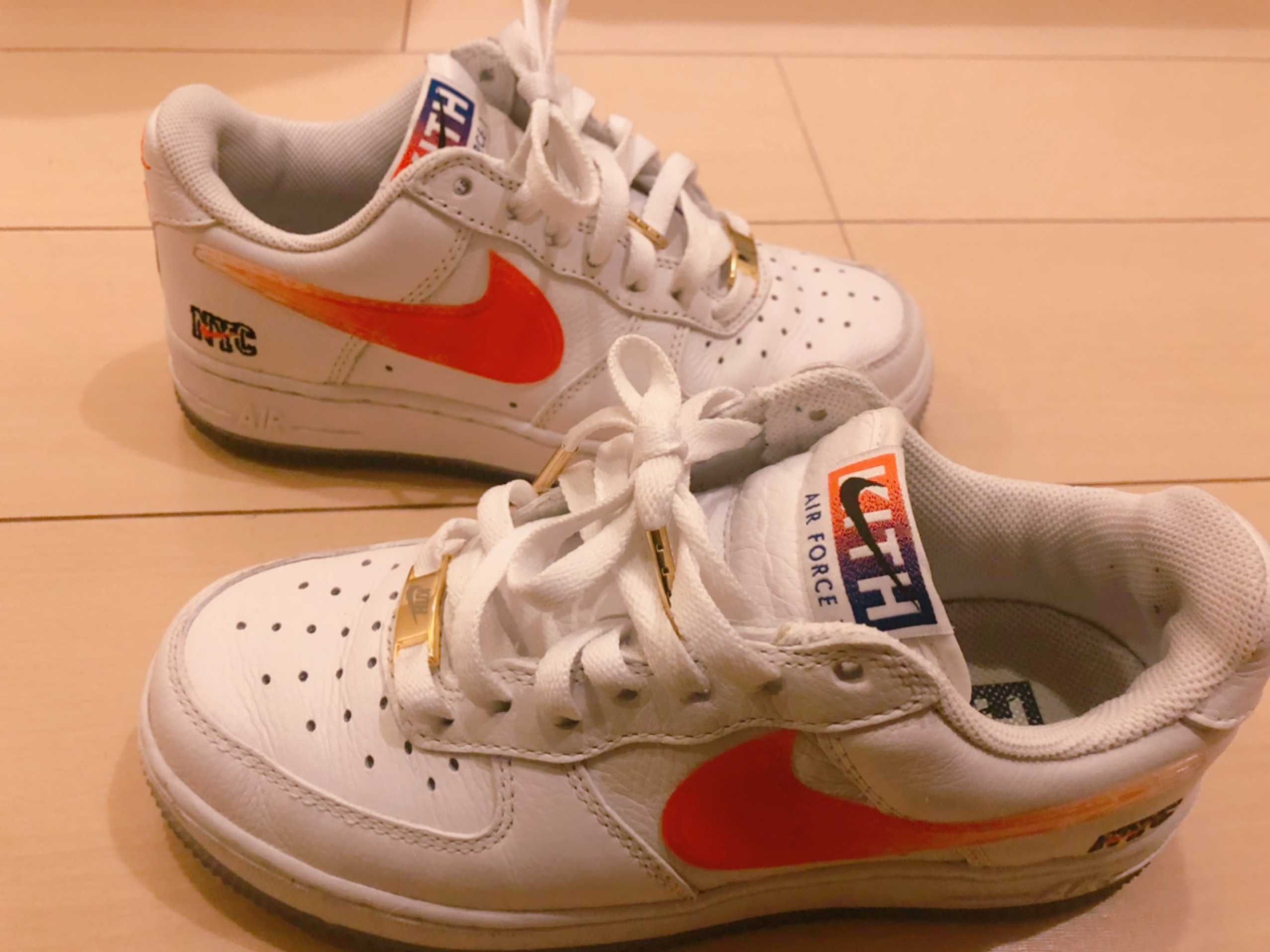 KITH × Nike Air Force 1 Low "White/Rush Blue/White/Brilliant Orange"